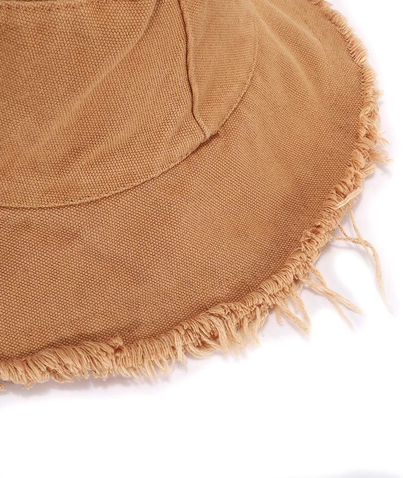 Boderier Sun Hats for Women Summer Casual Wide Brim Cotton Bucket Hat Beach Vacation Travel Accessories - Image 4